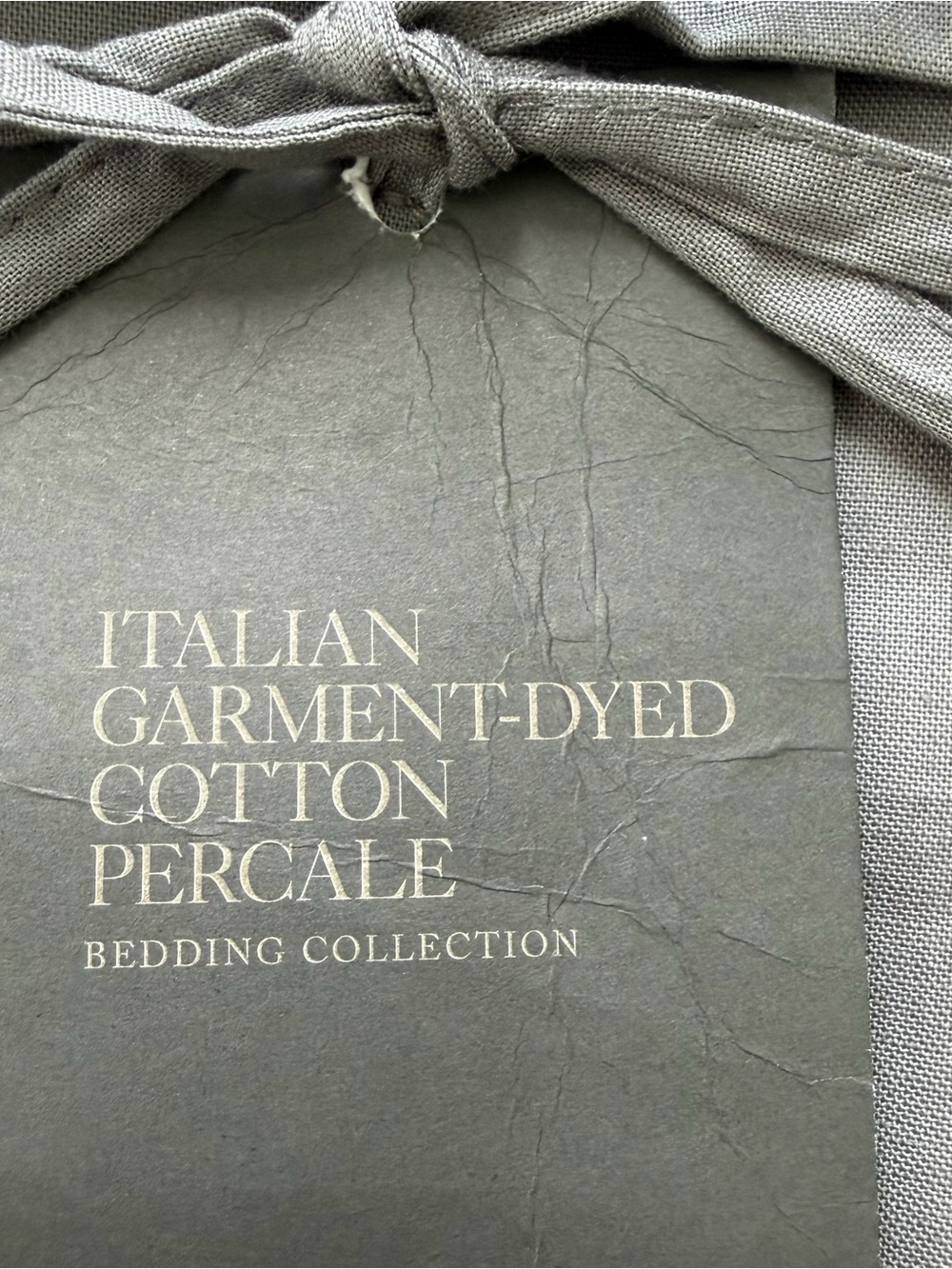 Restoration Hardware White ITALIAN GARMENT-DYED COTTON PERCALE SHEET SET - Picture 7 of 8